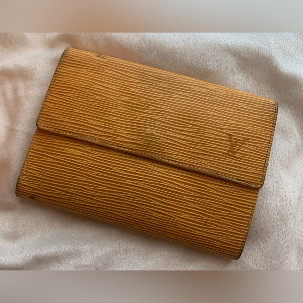 LV Yellow Epi Leather Wallet